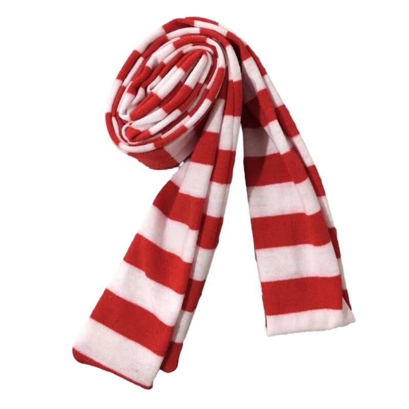 Stripe Pattern Scarf for Women Summer Thin Scarves Female Camping Shopping Scarf Teenagers Long Decorative Scarves