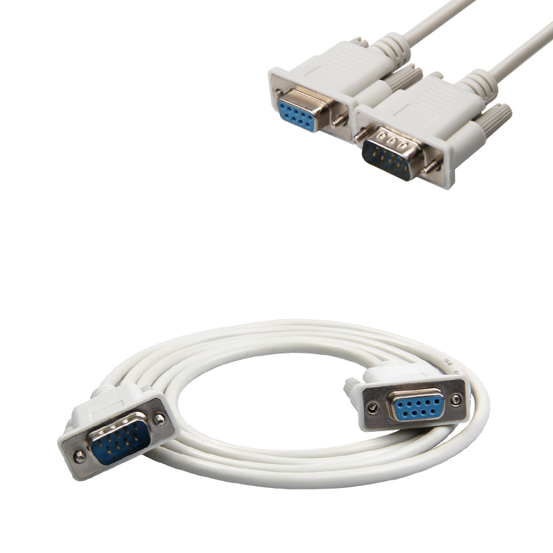 RS232 Com DB9 9pin Serial RS232 Cable de extensión macho hembra 1,5 m macho a hembra