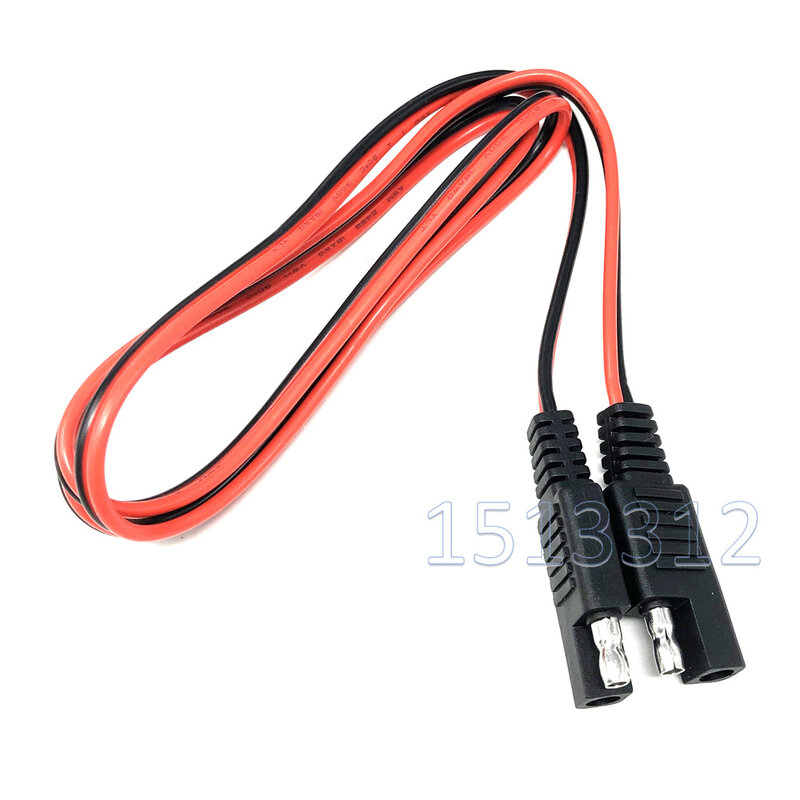 2 Pcs 18AWG Sae untuk Sae Kabel Ekstensi Cepat Putuskan Wire Harness Sae Konektor 100 Cm