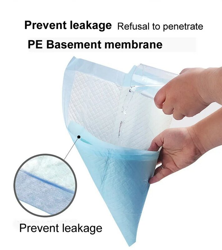 Free Shipping 60cmx90cm 10pieces/Bag Prevent Leaking Multi Function Nursing Pad Adult Disposable Diapers for Elder Disable