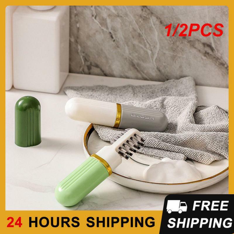 1/2PCS Long Handle Brush Ease Of Use Shoes Care Soft Cleaning Brush Shoe Brush Brush Shoes Artifact Blistering Rich
