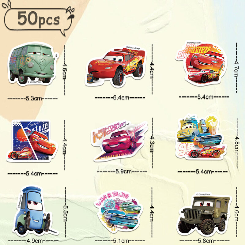 50/100pcs Disney Mix Cartoon Cute Stitch Micky Princess Stickers Vinyl Laptop Luggage Skateboard Waterproof Girl Sticker