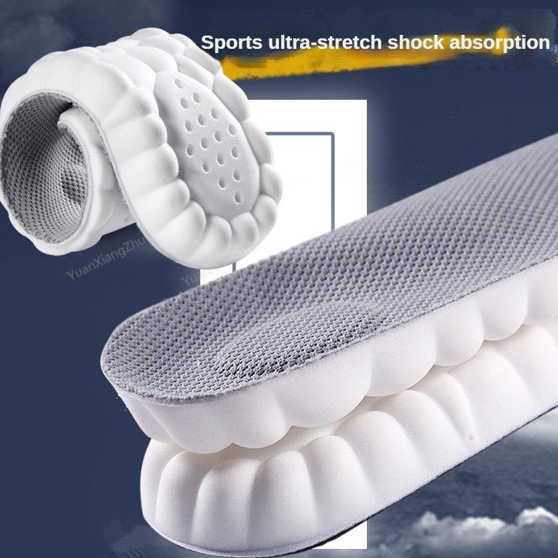 Nowa wkładka do biegania 4D Super Soft do stóp kosze amortyzujące buty podeszwa obuwie sportowe wkładki sklepienie łukowe wkładki ortopedyczne