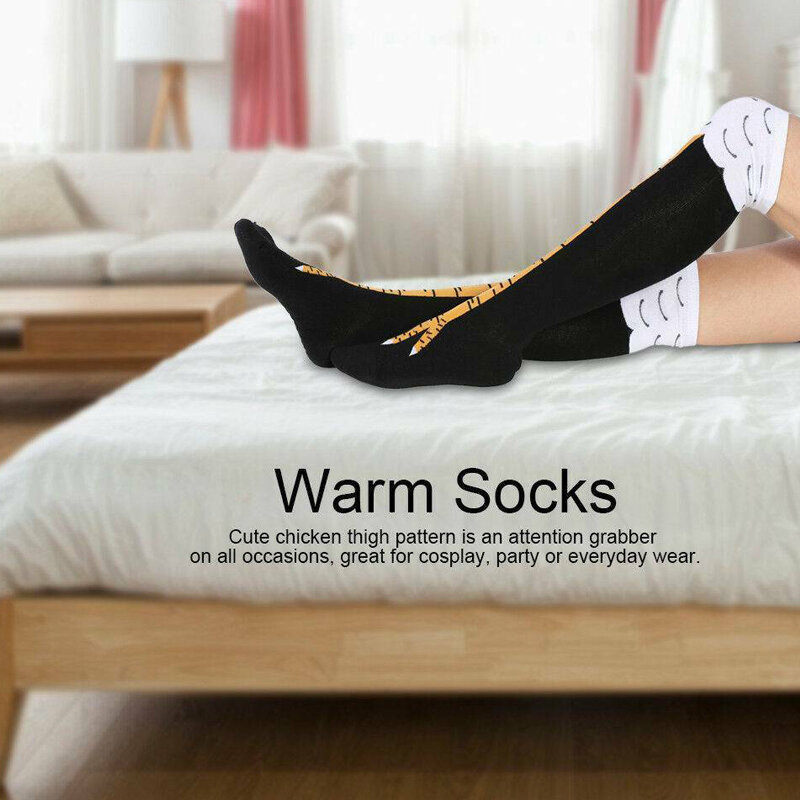 2023 New Funny Chicken Paws Feet Socks calze a tubo da stufa personalità delle donne calze sopra il ginocchio carine calze sottili per piedi di pollo