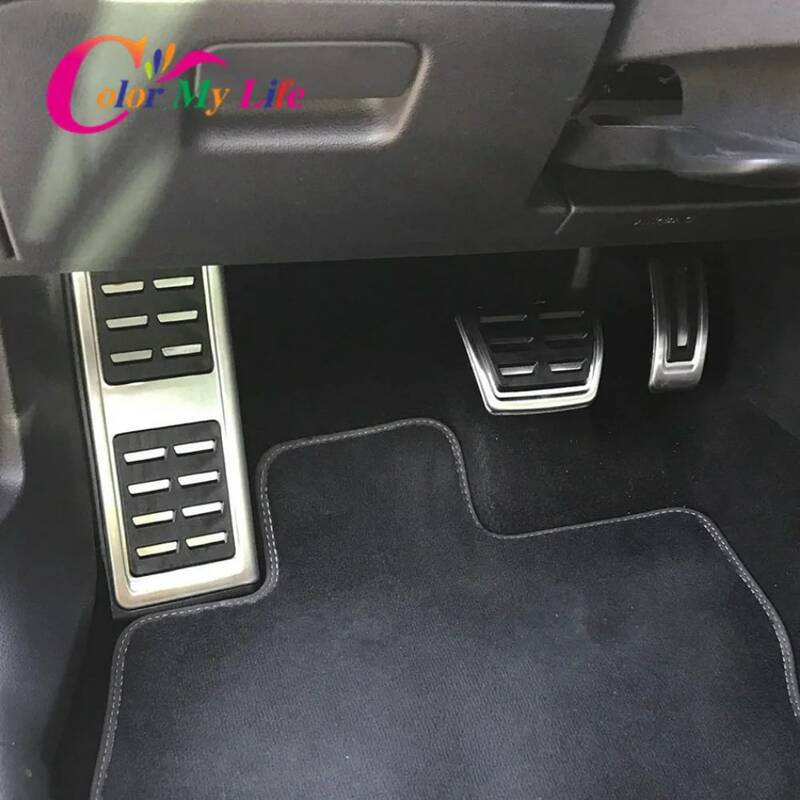 Крышка для педали автомобиля, крышка для подставки ног, тормоз акселератора, сцепление для VW Golf 7 GTi MK7 Seat Leon Octavia A7 Rapid Audi A3 8V Passat VIII