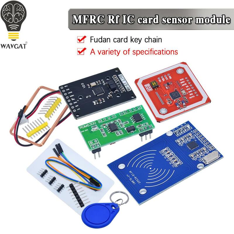 Módulo RFID RC522 MFRC-522 RDM6300, Kits S50, 13,56 Mhz, 125Khz, 6cm con etiquetas SPI, escritura y lectura para arduino uno 2560