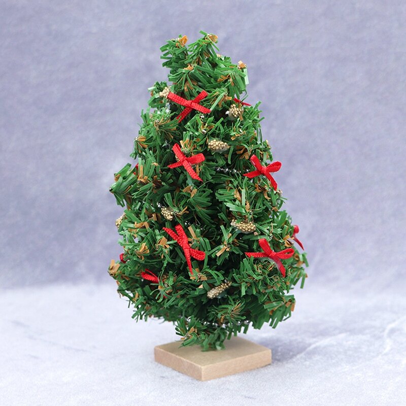2023 Hot-1/12 Poppenhuis Kerstboom Doen Alsof Speelgoed Speelset Poppenhuis Decor Miniatuur Voor Festival Kerstaccessoires Decoratie