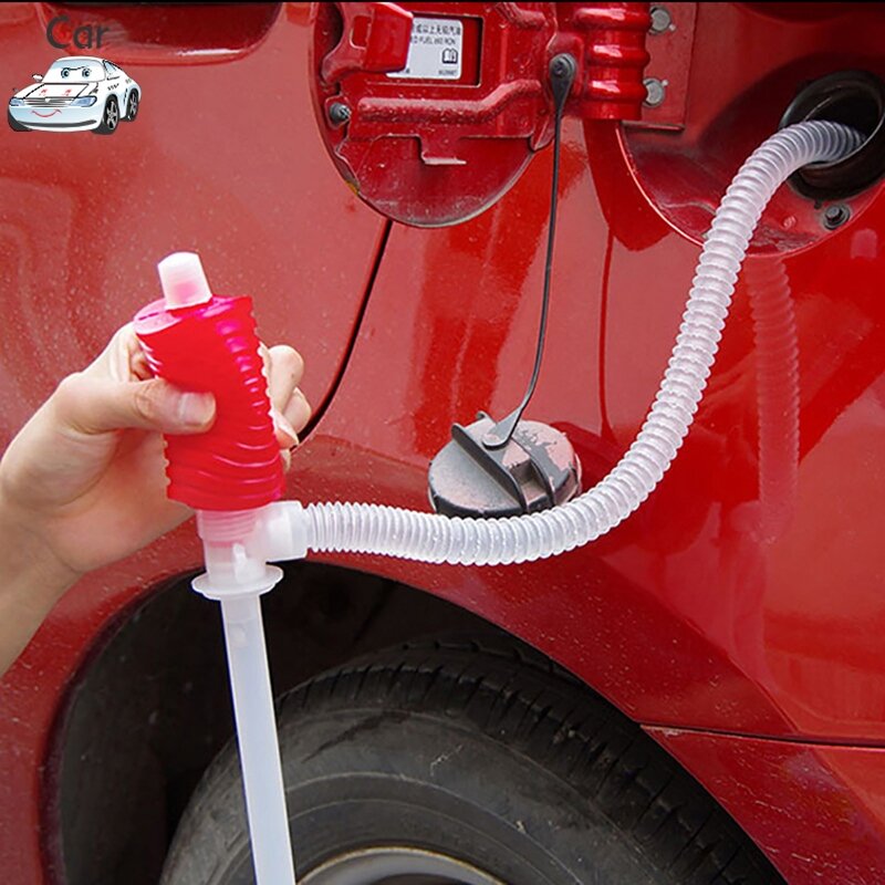 Manual Siphon Suction Water Chemical Liquid Pump Car Truck Fuel Oil Gasoline Diesel Transfer Sucker Hand Pump Universal Car Tool