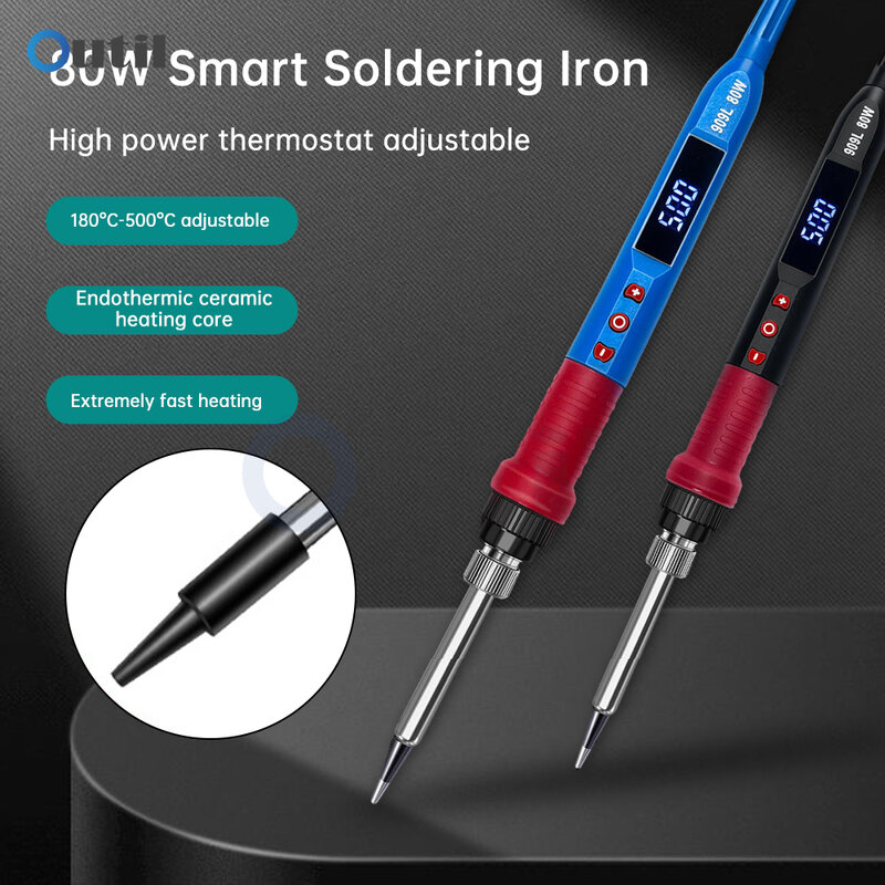 80W Internal Heating LED Digital Display Electric Soldering Iron Constant Temperature Adjustable Electric Soldering Iron Welding