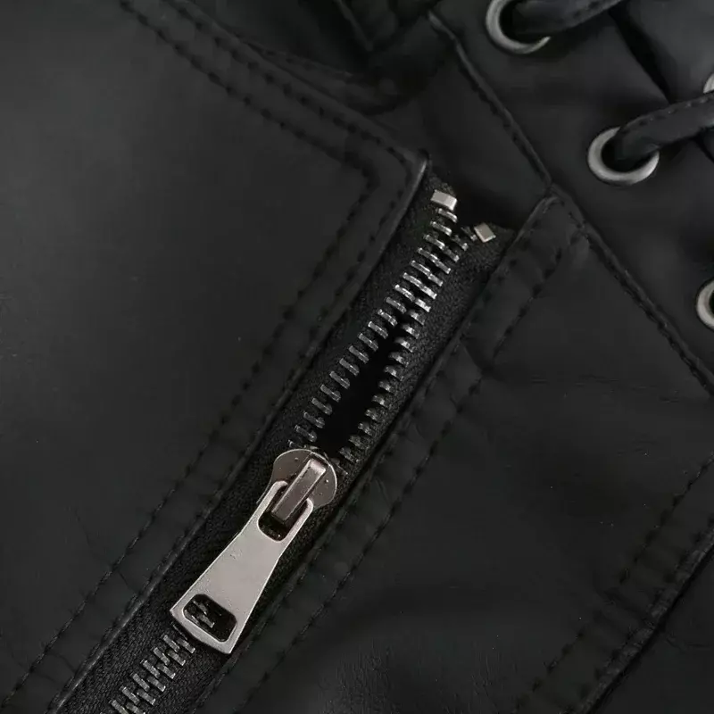 Женская байкерская куртка из искусственной кожи, осенне-зимняя Байкерская верхняя одежда на молнии, модный мотоциклетный кардиган в Корейском стиле из искусственной кожи, тренчкот, куртки, 2023