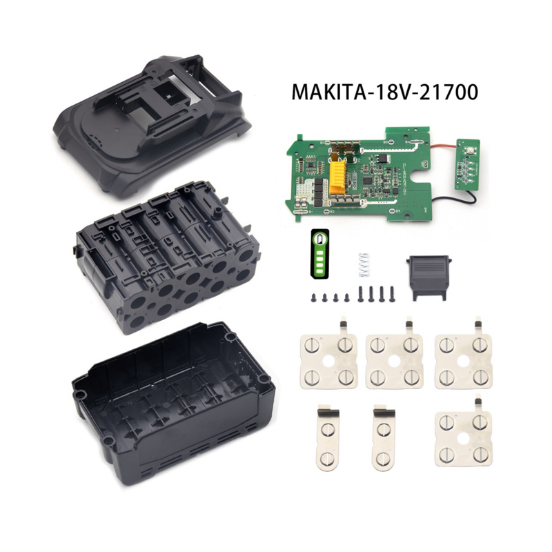 BL1830 baterai LI-Ion casing plastik papan pelindung Input PCB baterai 21700 untuk Makita 18V baterai BL1850 BL1830 BL1820