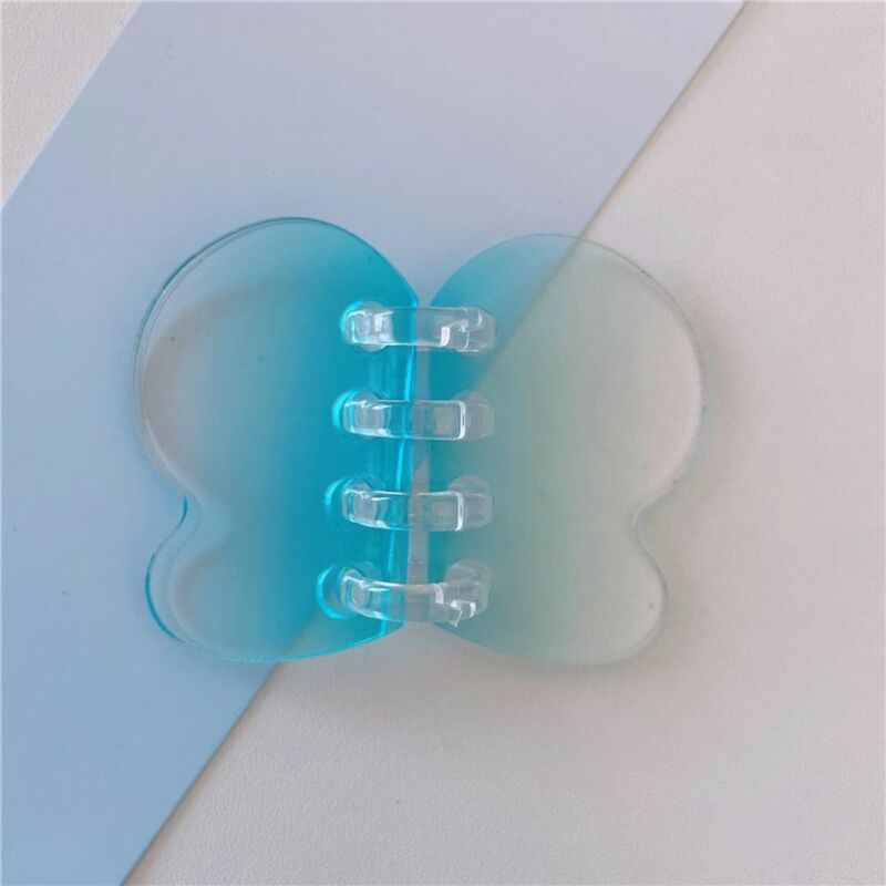 Transparentny brelok do kluczy zestaw charms Gradient mazi talerz DIY brelok akrylowe Mini DIY akrylowy wisiorek Guka