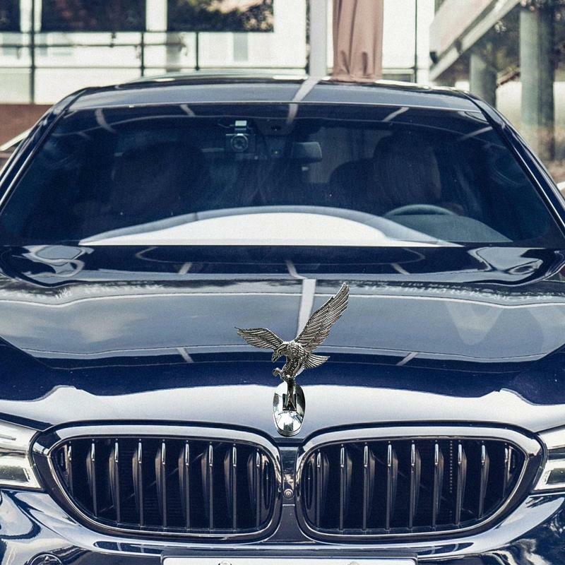 Car front eagle hood ornament 3D Eagle-Shaped Sticker auto front cover decoration motorcycle decal auto exterior accessories