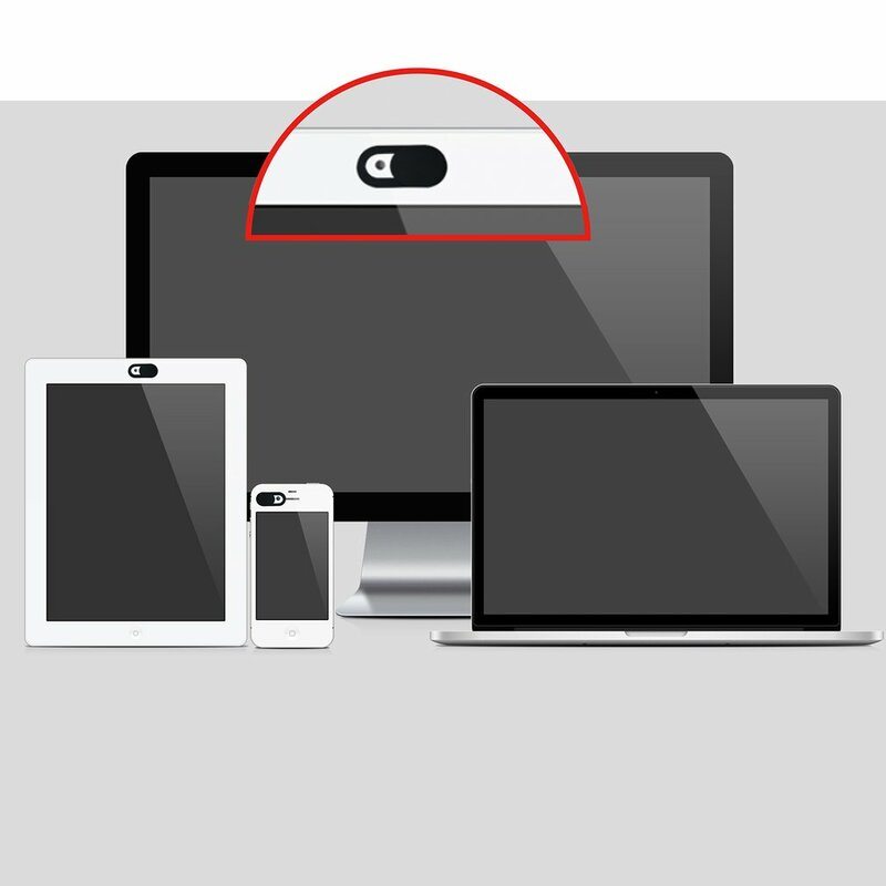 Penutup WebCam ukuran portabel, 1 buah penutup kamera plastik Slider Magnet untuk Web Laptop untuk PC Tablet