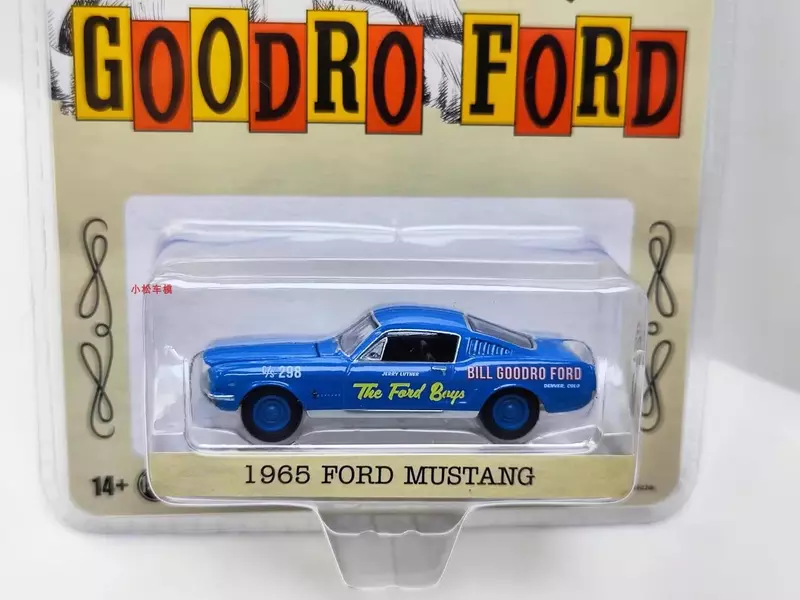 Модель автомобиля Ford Mustang Fastback - Bill Goodro Ford, 1:64, 1965, литый под давлением, из металлического сплава, игрушка для подарка, коллекция W1320