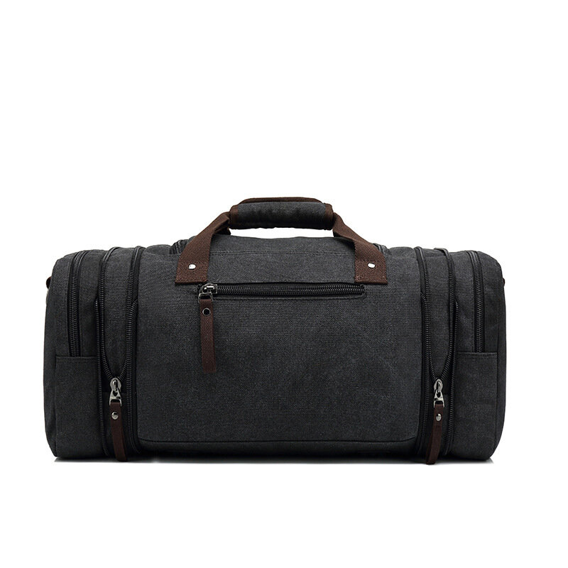 Bolsa de viaje de extensión para hombre y mujer, bolso de mano de lona de gran capacidad, vintage, para equipaje de fin de semana