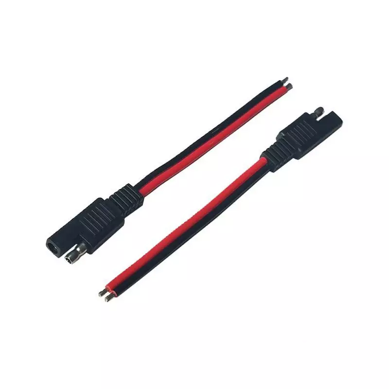 10PCS 15CM SAE 2 Pin Quick Connector Disconnect Plug 14AWG SAE Extension Cable Wire Harness for Motorcycle Generator Solar Panel
