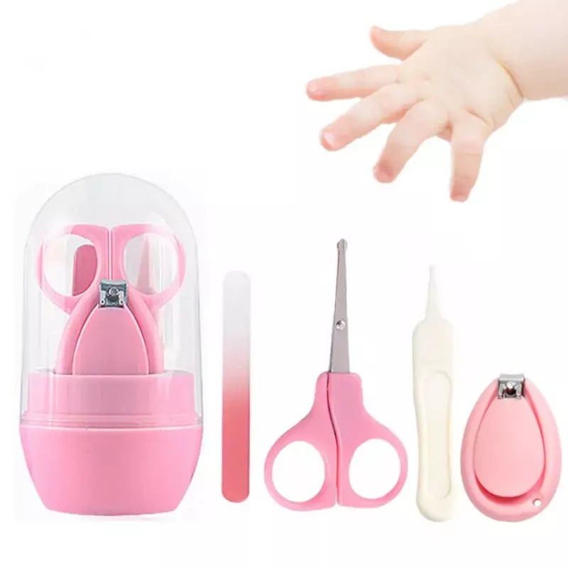Newborn Baby Safety Nail Clippers Scissors Cutter Convenient Daily Baby Nail Shell Shear Manicure Tool Baby Nail Scissors Set