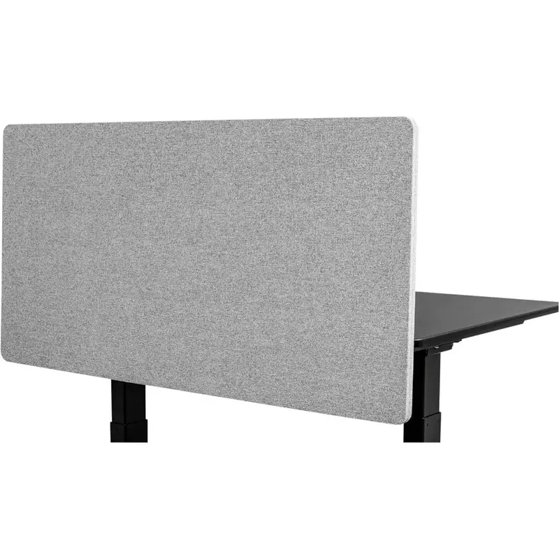 Clamp-on-Sichtschutz für akustische Schreibtisch teiler, das Rauschen und visuelle Ablenkungen (kühles Grau 47.25 "x 23.6") reduziert