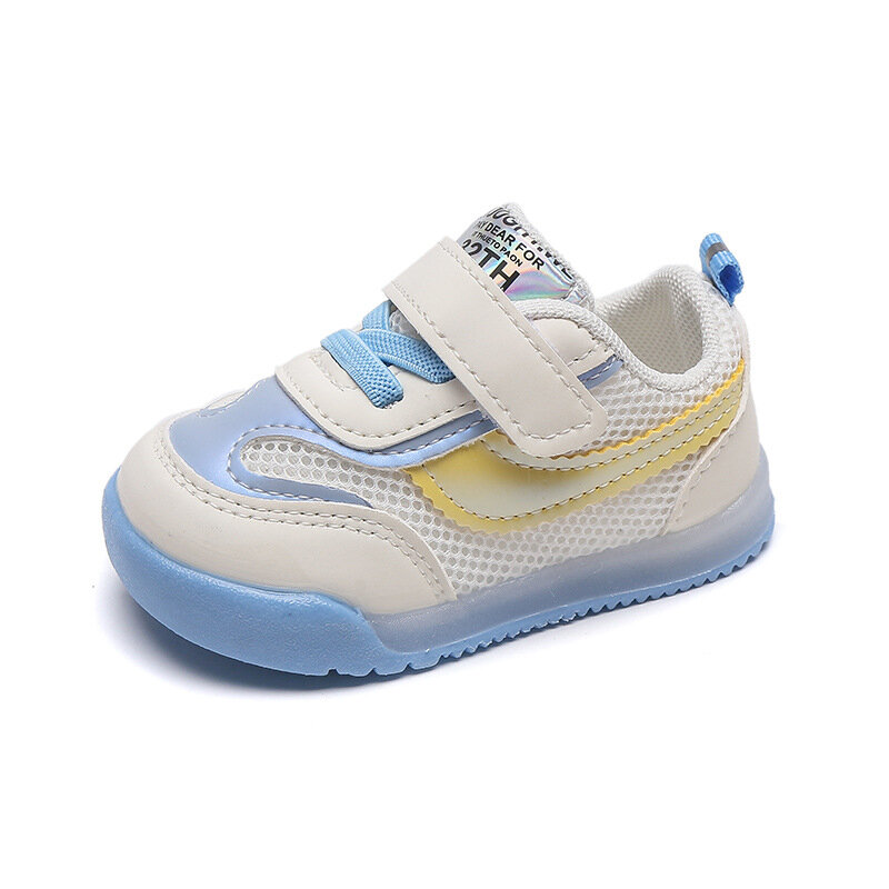 Calçados infantis Baby Soft Sole Calçados Esportivos Sapatos de Caminhada, Primavera Outono Malha Tecido Anti Slip Sapatos Casuais para Meninos Meninas Crianças