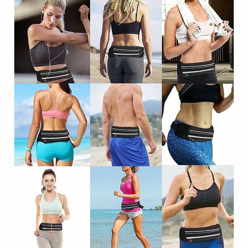 Cinto de cintura impermeável para homens e mulheres, corrida e ciclismo, Gym Belt Bag, Mala masculina, Sports Fanny Pack, Jogging Bag