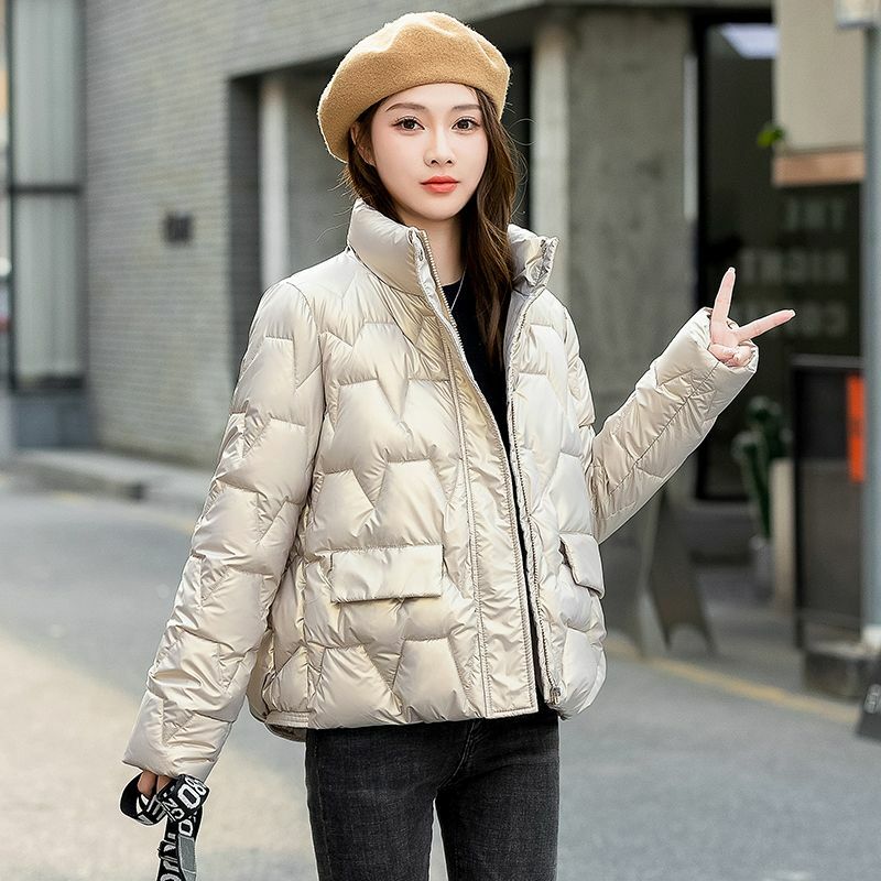 Женская зимняя парка, новинка 2023, элегантное темпераментное универсальное повседневное женское пальто, модная свободная удобная женская куртка
