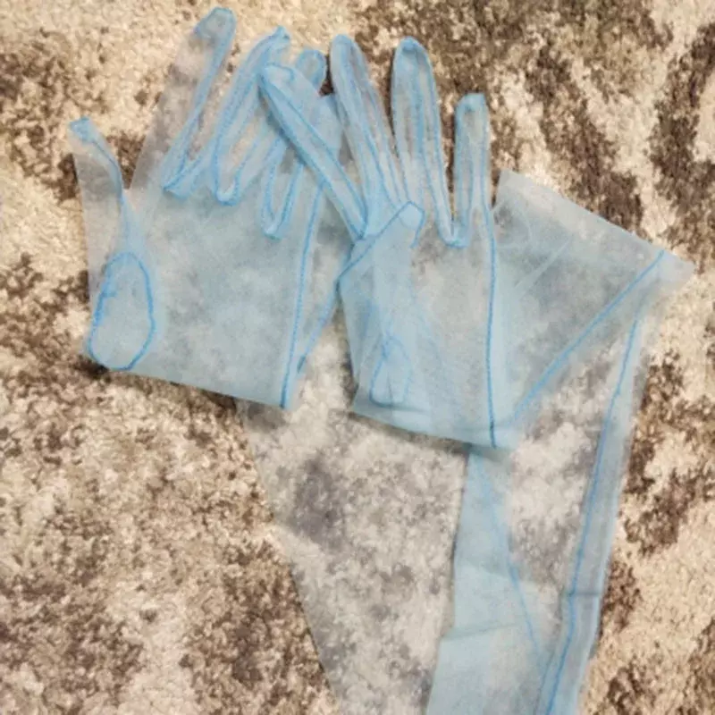 女性のためのセクシーな透明メッシュ手袋,長さ55cm,上質な手袋,腰に着用,紫外線防止,サイクリング用,新しいコレクション