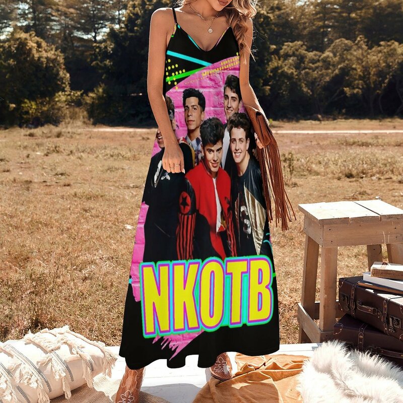 NKOTB-vestido sin mangas clásico para mujer, prenda sexy con música esencial, de boda para invitados, verano, 2024, 2024