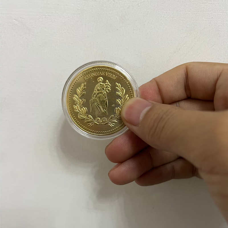 Movie John Wick Continental Hotel Gold Coin Commemorative Collecting High Quality Coins With Protective Shell Cosplay Props