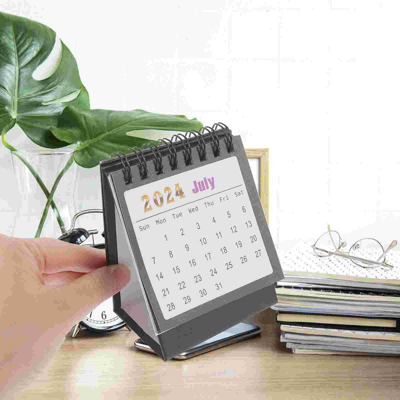 Calendario de escritorio para libros, planificador pequeño para escritorio, oficina, hogar, Cuenta atrás
