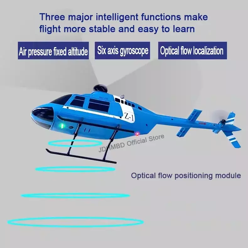 Вертолет с дистанционным управлением четырехканальный вертолет с одним ротором модель игрушки Bell206 вертолет звонок