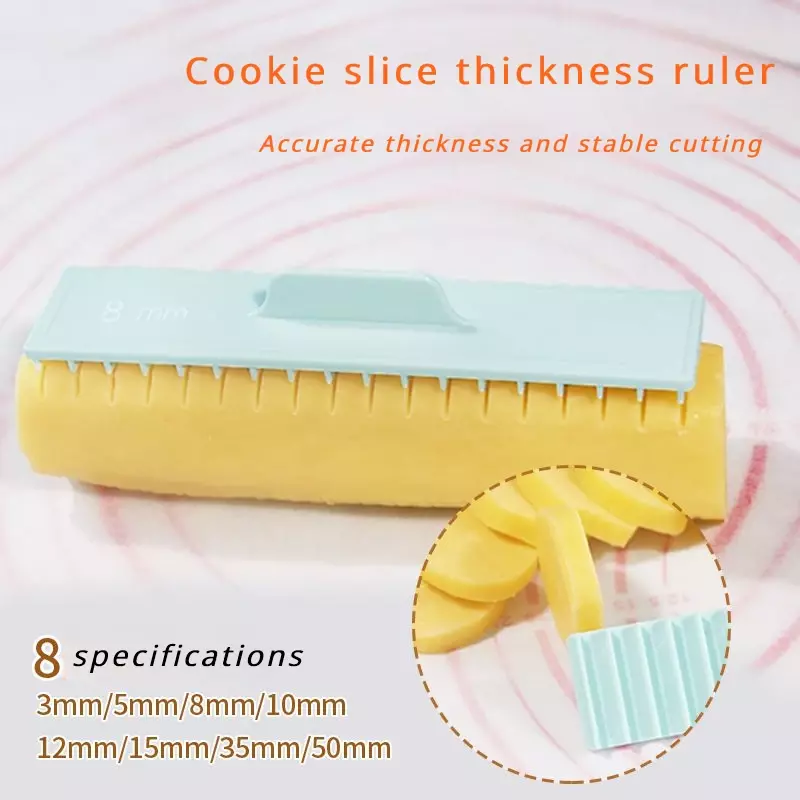 Cookie Thickness Measuring Tool 8Pcs ABS Pastic Biscuit Cake Mold Butter Measuring Ruler Baking Tools Biscuit Thick Pastry Tools