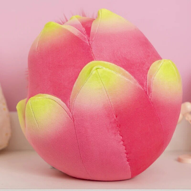 1pc Creative Funny Pitaya Dolls Plush Toys Stuffed Soft Dragon Fruits Throw Pillows Sofa Cushion for Kids Girls Gifts Home Decor