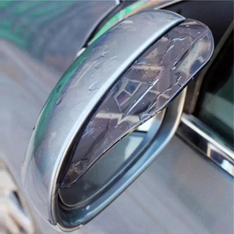 Carro invertendo espelho, chuva sobrancelha espelho retrovisor, escudo reflexivo, Universal para produtos automotivos, 2pcs
