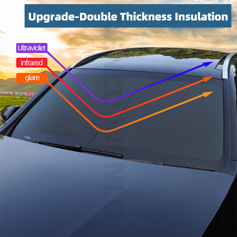 For KIA NIRO 2017-2022 Magnetic Car Sunshade Visor Front Windshield Curtain Rear Side Baby Window Sun Shade Shield
