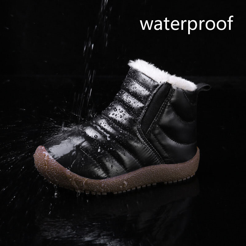 子供用の暖かい防水ブーツ,子供用の暖かい靴,男の子用のゴム製アンクルスノーシュー,新しいコレクション2022