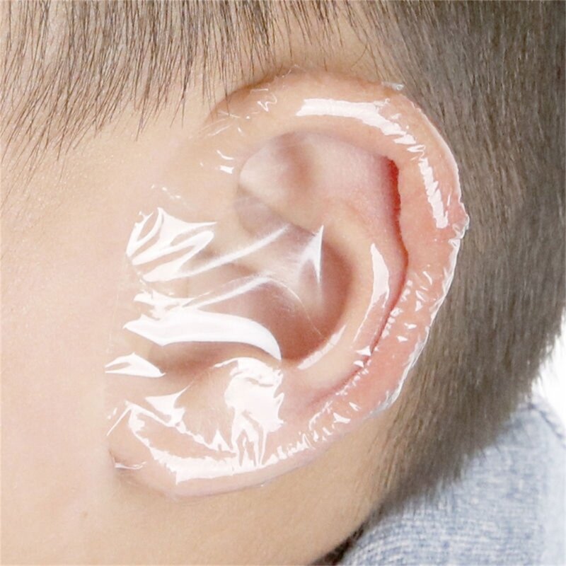 Protectores oídos pegatinas cubierta oído natación parches protección oídos baño bebé