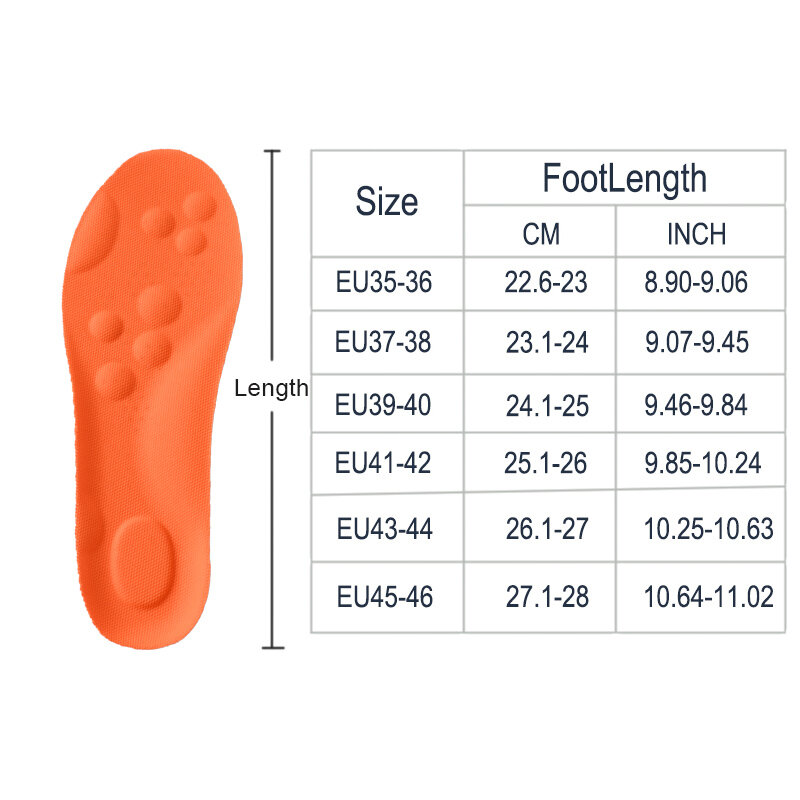 Latex Sport Insoles Soft High Elasticity Shoe Pads Orthotic Breathable Deodorant Shock Absorption Cushion Arch Support Insole