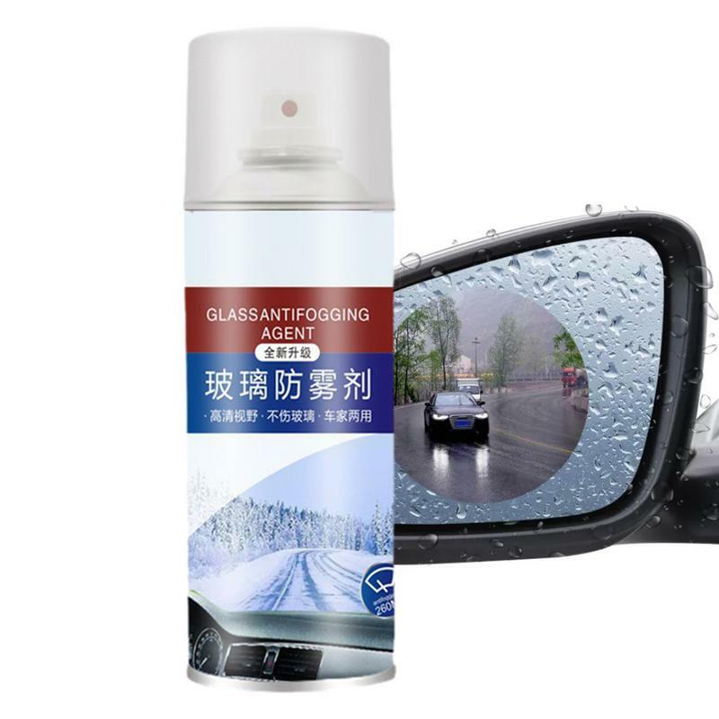 Cermin kaca มองหลังสเปรย์ที่บังแดดหน้ารถยนต์ที่บังแดดหน้ารถยนต์อุปกรณ์กำจัดหมอกสำหรับกระจกและประตูห้องอาบน้ำ