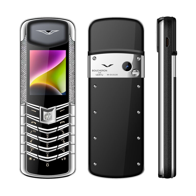Téléphone portable d'affaires de luxe en métal, téléphone portable mince, voix, deux Sims, touristes, veille, nouveau