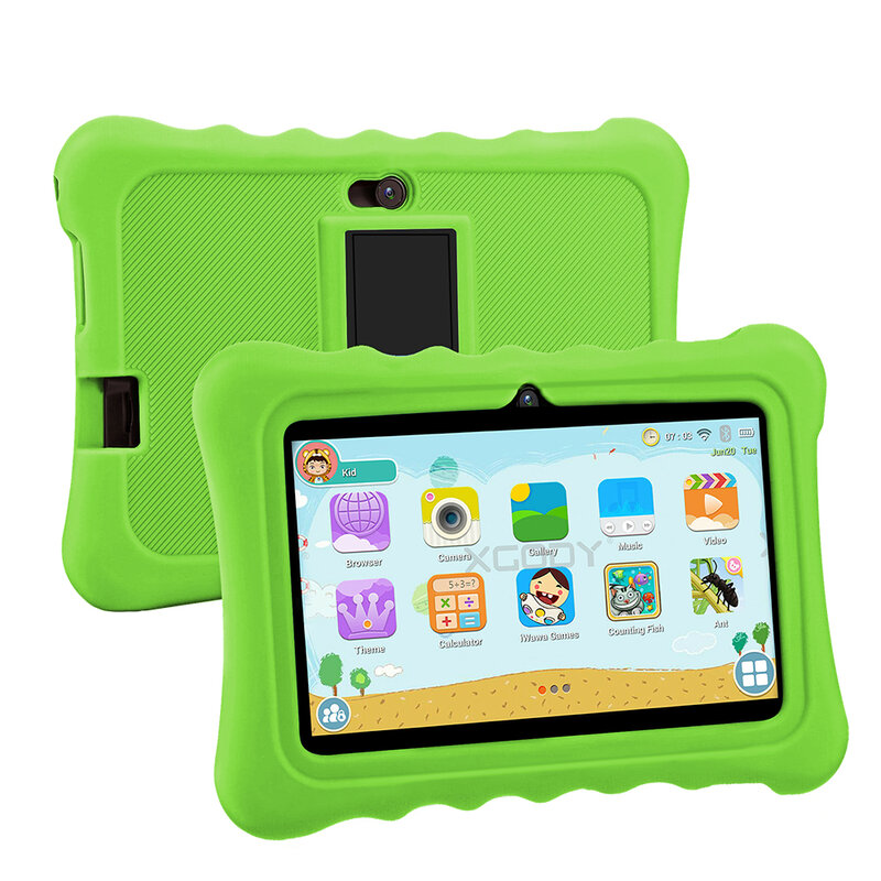 Детский планшет, экран 7 дюймов, четырёхъядерный, 4 Гб ОЗУ 64 Гб ПЗУ, Android 9,0