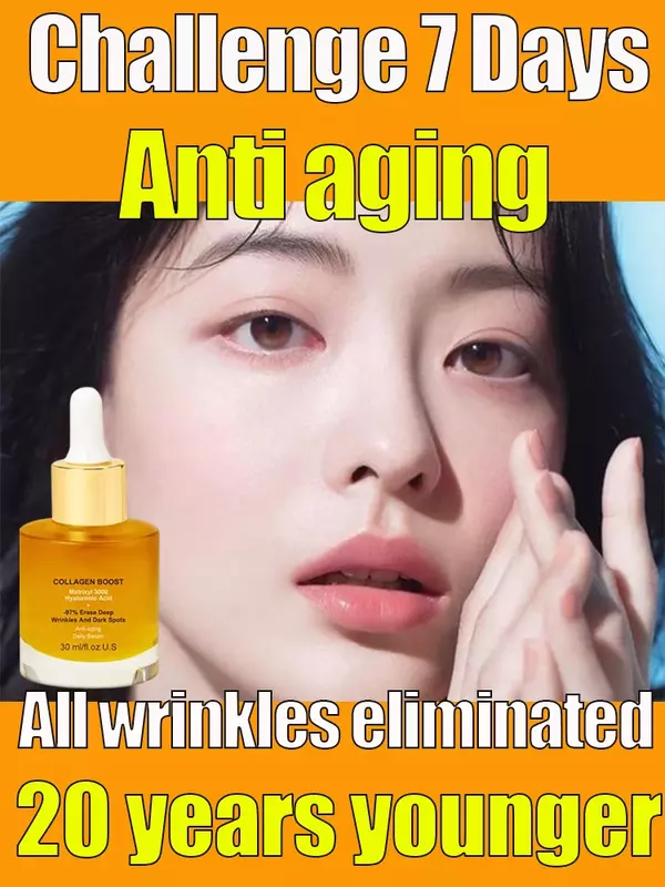 Collagen Wrinkle Remover Face Serum Anti Aging Whitening Moisturizing Fade Fine Lines Dark Spots Brightening Cosmetics 2024