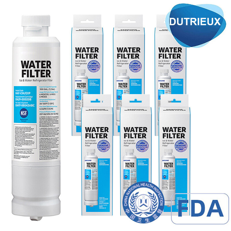 Substituição do purificador de água para geladeira Samsung, filtro de carbono, natural substitui, DA29-00020B, DA29-00020B, 2 pcs, 6pcs