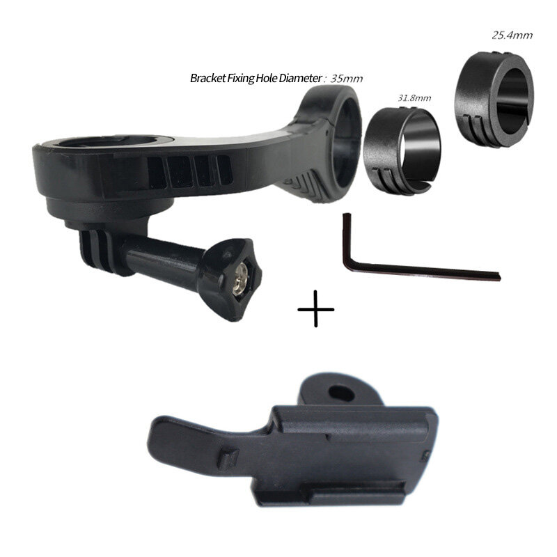 Yardstick Under Mount Headlight Holder for CATEYE/Magene/GACIRON Light Clamp Adapter for GOPRO Camera