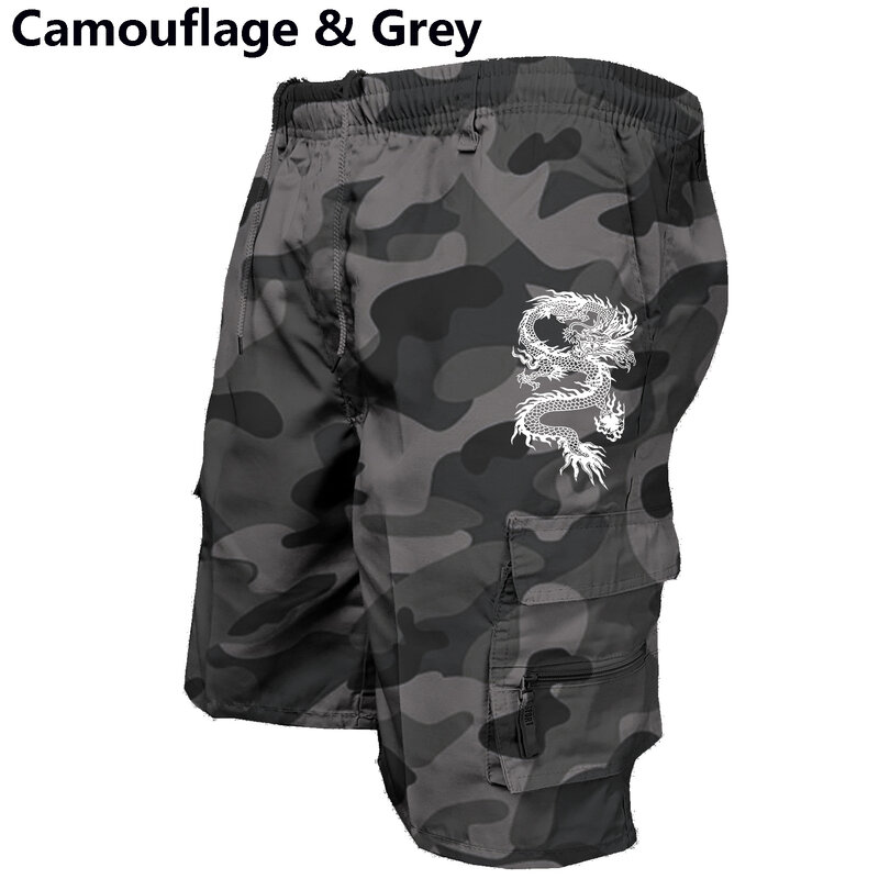 Men's Cargo Shorts Loose Casual Tooling Shorts Multi-pocket Outdoor Shorts