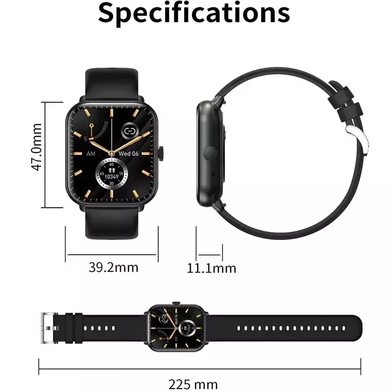 Najnowszy 2024 inteligentny zegarek dla kobiet z BT Call Fitness sportowy zegarek krokomierz IP67 wodoodporny dla Android IOS