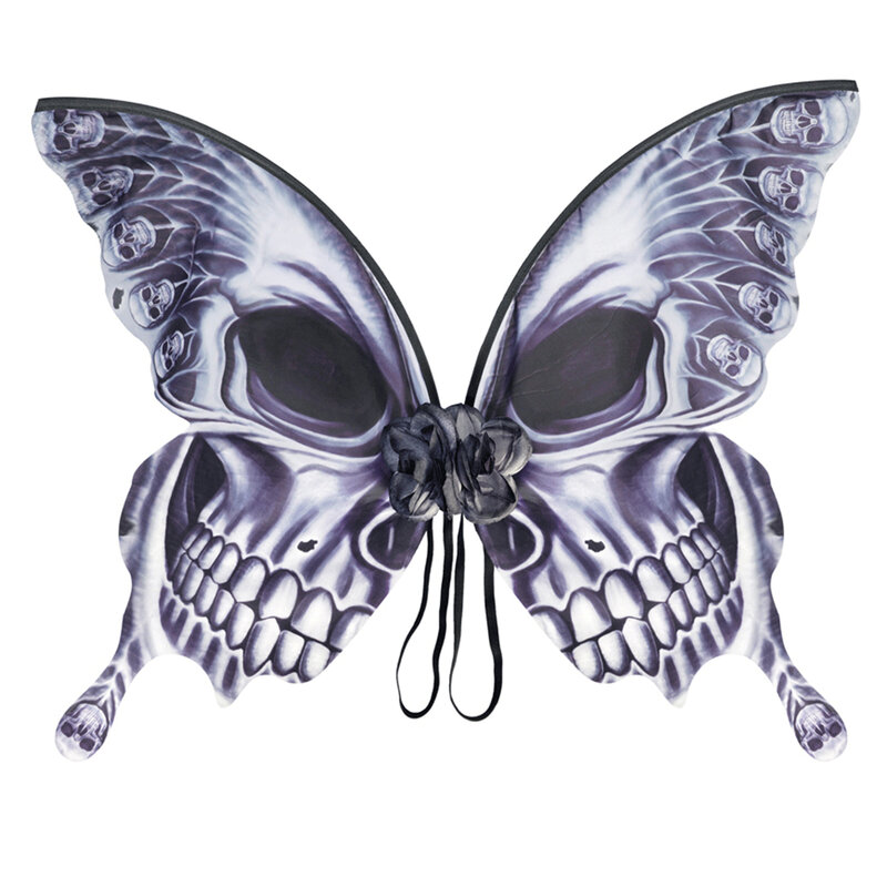 2023 heiße Schmetterlings flügel für Halloween Cosplay Kostüm erwachsene Kinder Skelett Stoff Flügel Maskerade Party Dress Up Zubehör