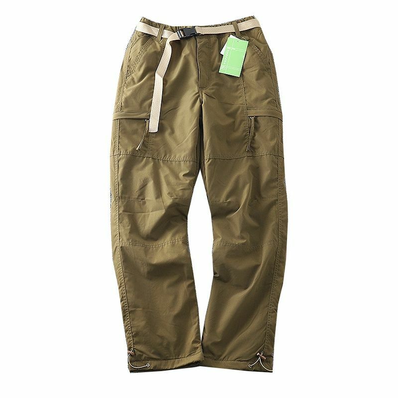 Straight Casual Overall Trousers 6XL Thick Waterproof Warm Fleece Cargo Pants Men Winter Outdoor Plus Velvet Multi-pockets