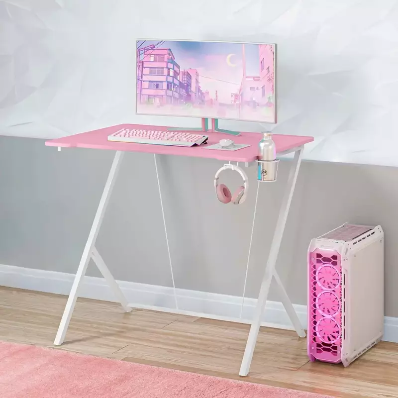 Meja Komputer untuk anak-anak dengan Headphone dan tempat cangkir gratis pengiriman furnitur kantor