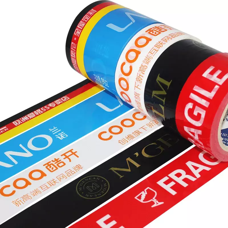 Op Maat Gemaakte Productcustom Tape Voor Het Verpakken Van Verzending Bedrukt Logo Bopp Verpakkingstape